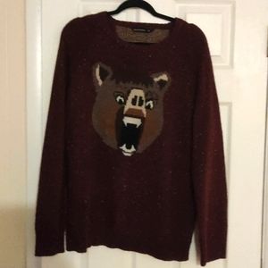 Cedar Wood State Ugly Animal Sweater